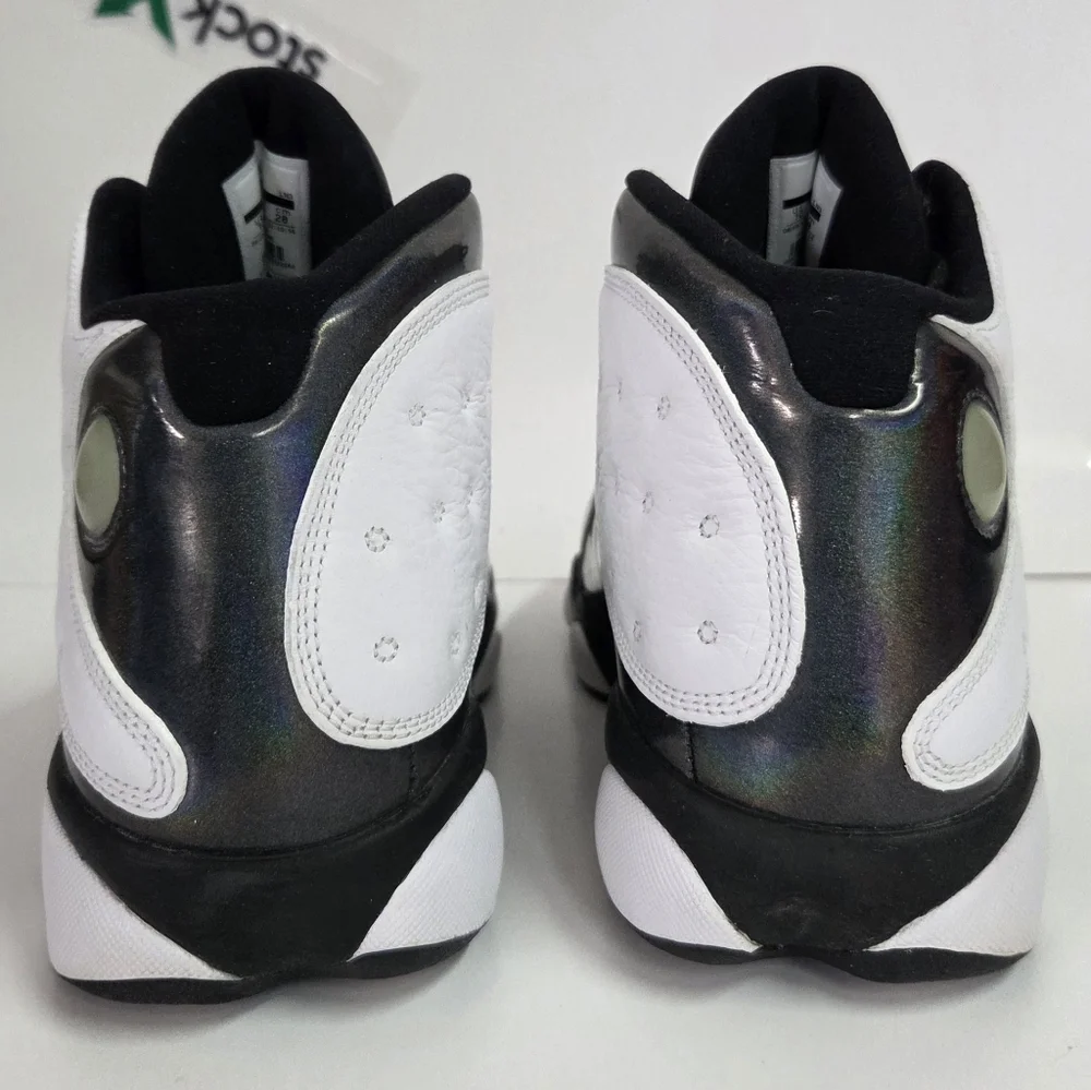 Nike Air Jordan 13 Retro White-Teal-Grey Barons Hologram Mens Sz 10 [414571-115] - Picture 7 of 10